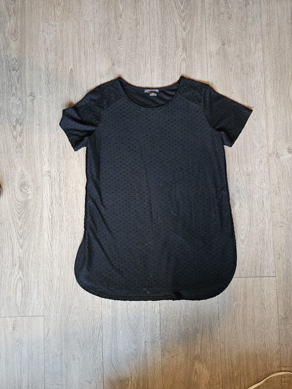 Adrianna Papell Black Short Sleeve One-Piece Bodysuit